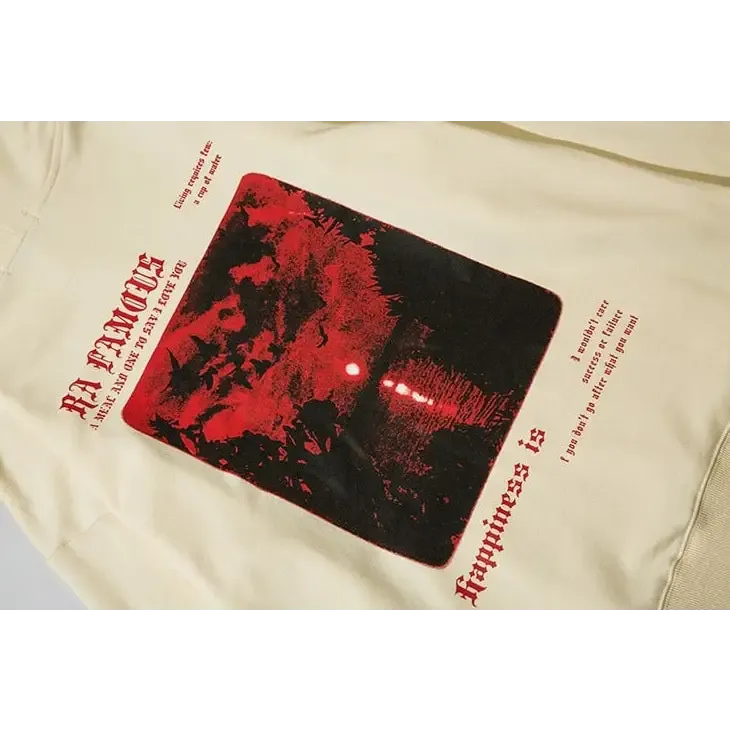 Red Moon Hoodie from Y2K Streetwear for Comfort and Durability
