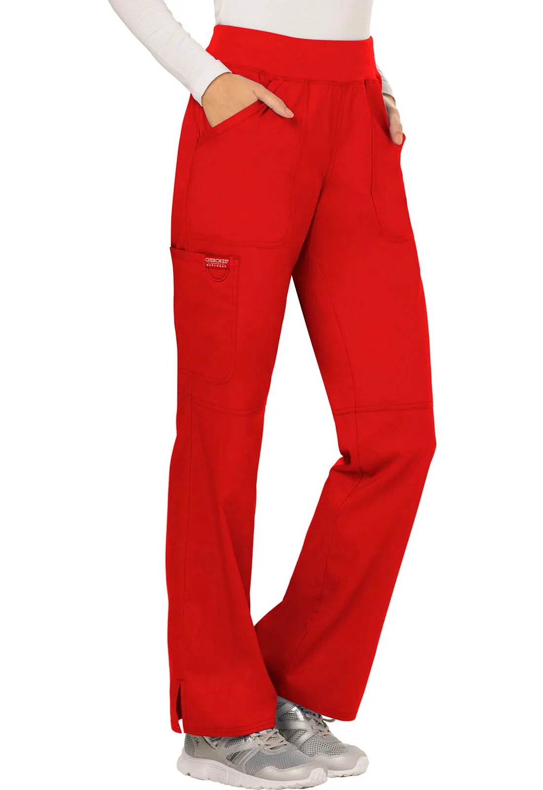 Revolution WW110 Mid Rise Straight Leg Pull-on Pants Red