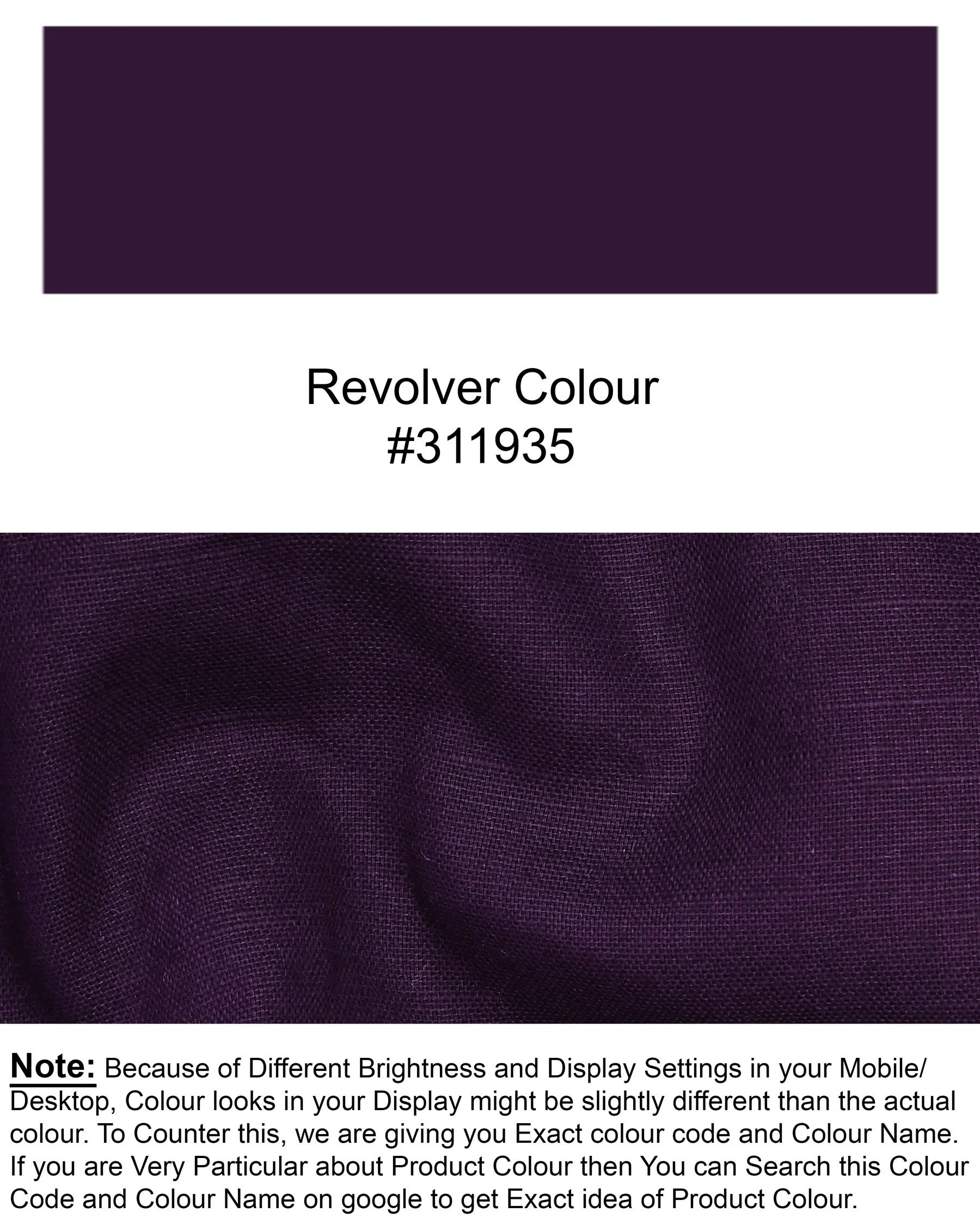 Revolver Violet Luxurious Linen Waistcoat