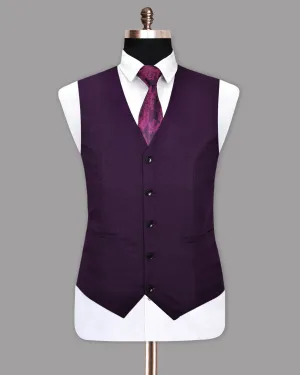 Revolver Violet Luxurious Linen Waistcoat