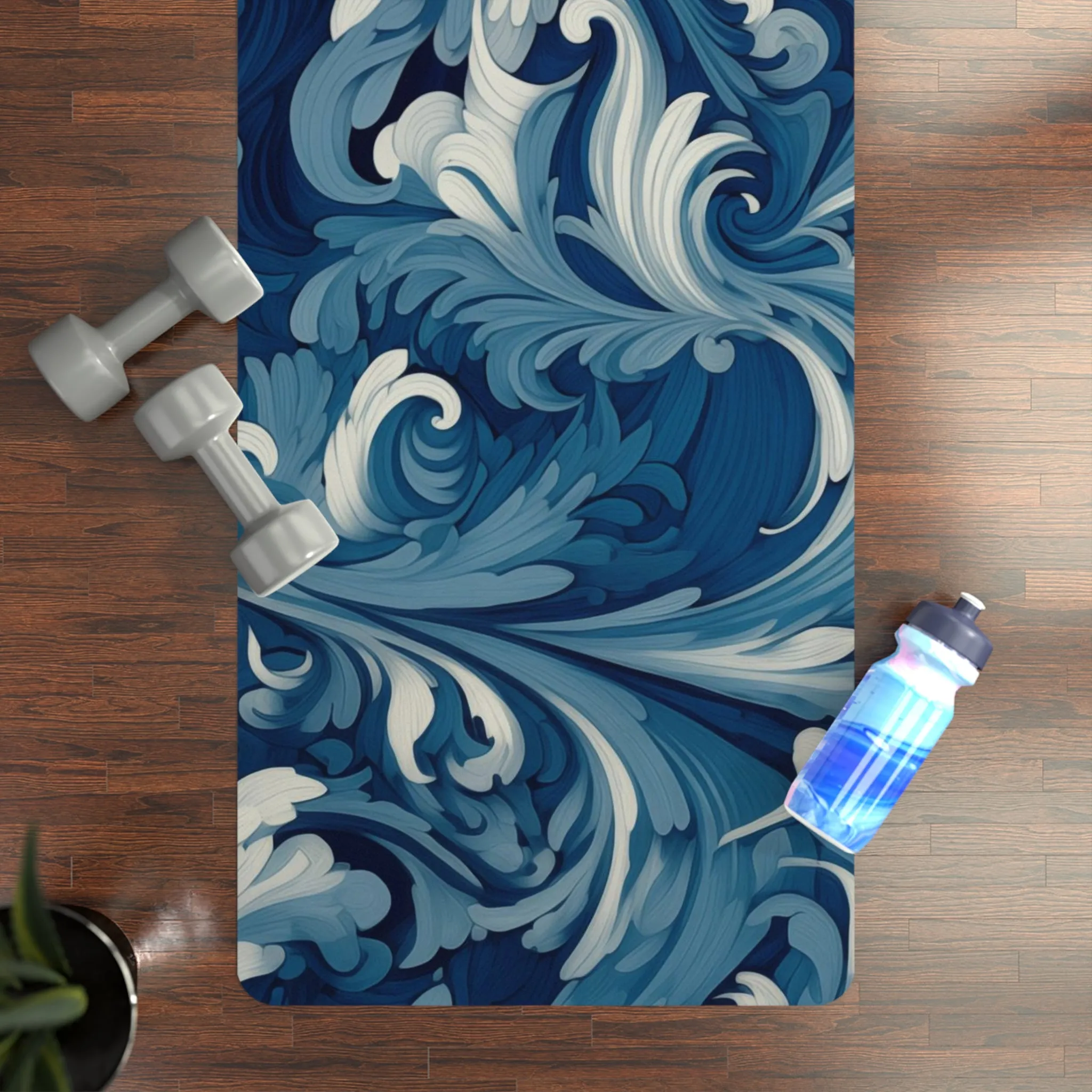 Rubber Yoga Mat- Celestina Tadasana Scroll