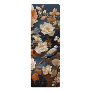 Rubber Yoga Mat- Madalena Makarasana Chinoiserie