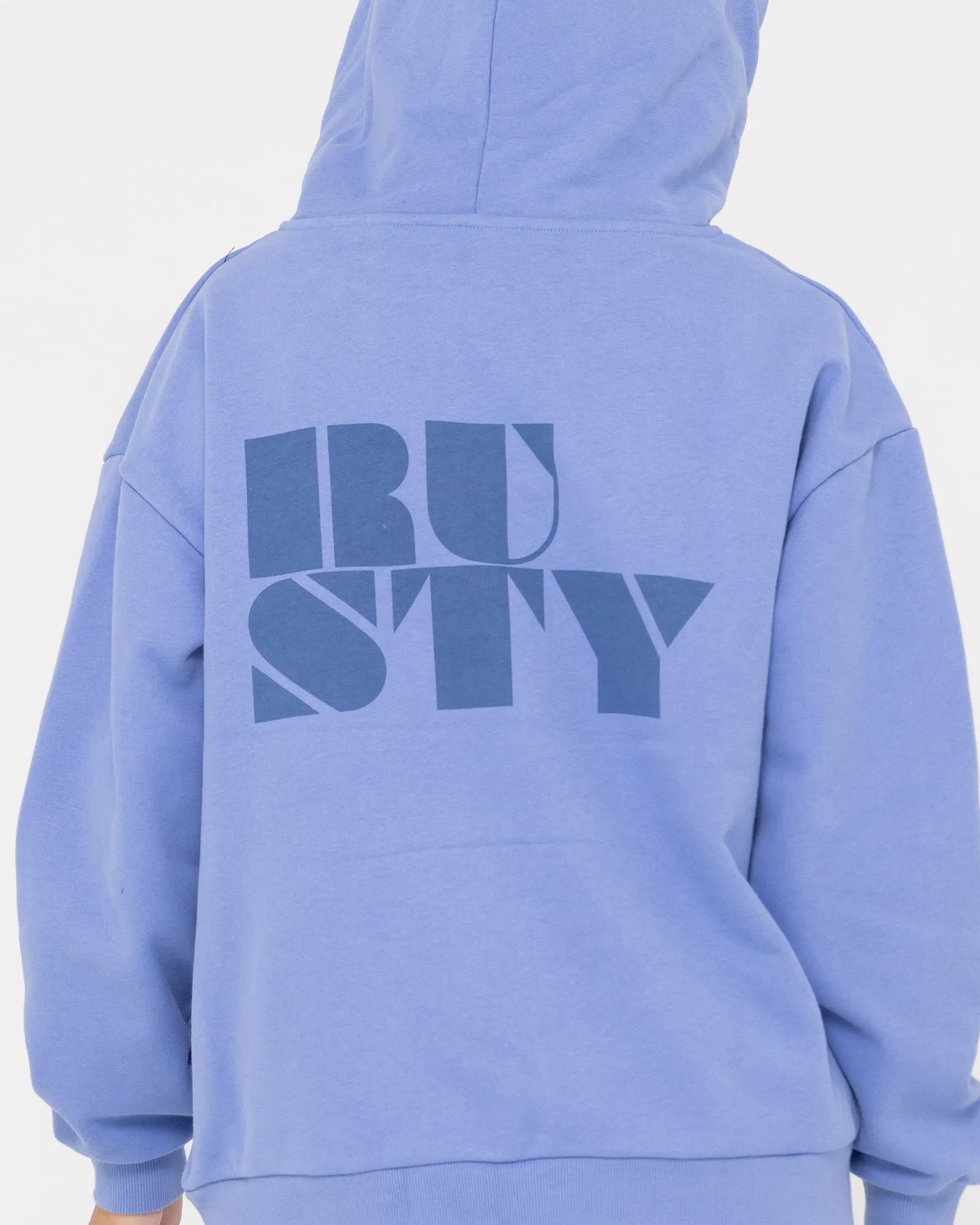 RUSTY CODE OVERSIZE ZIP HOODED FLEECE