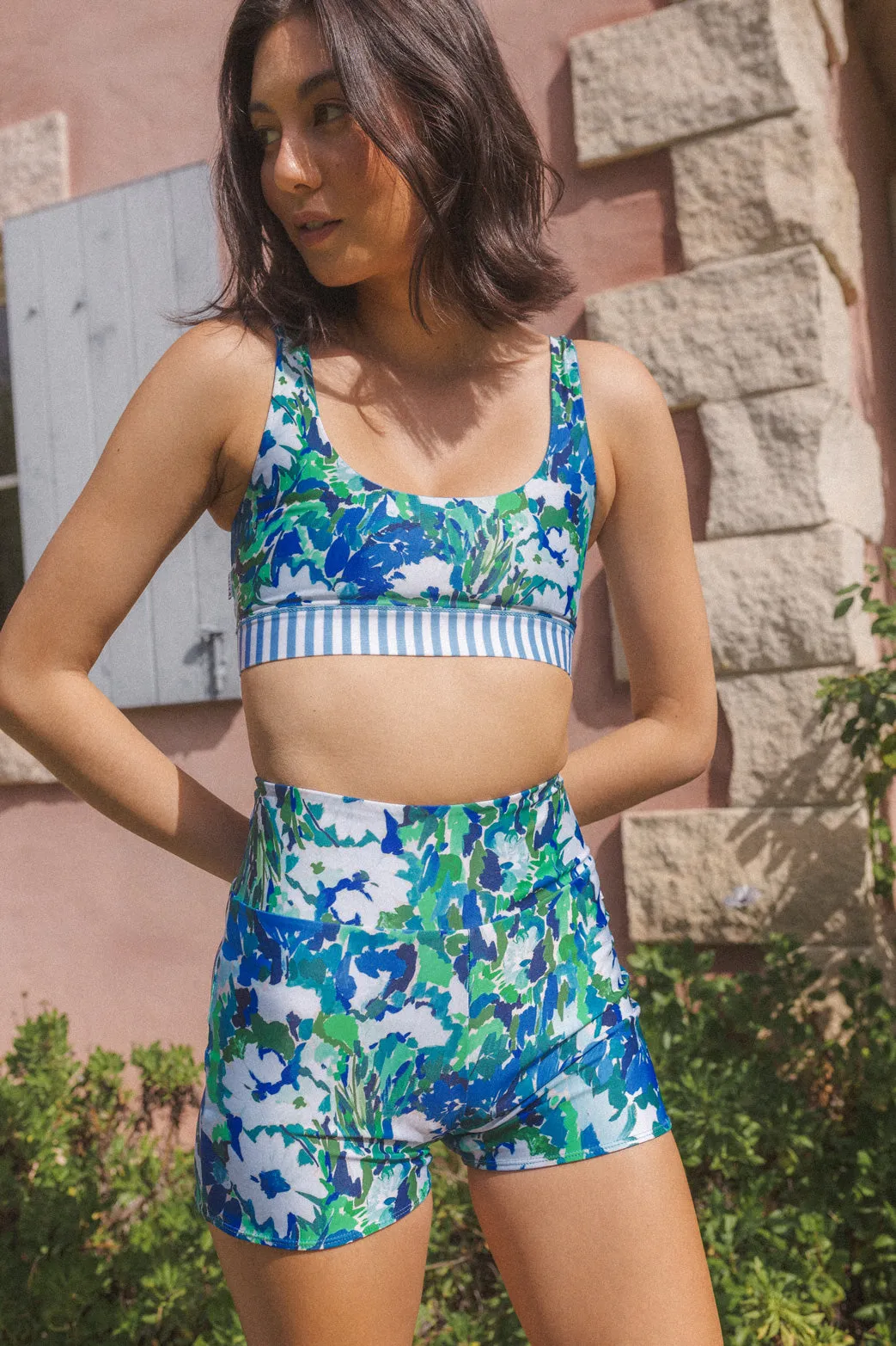 SAMPLE | Andi Reversible Swim Shorts - Monet - Limited Edition