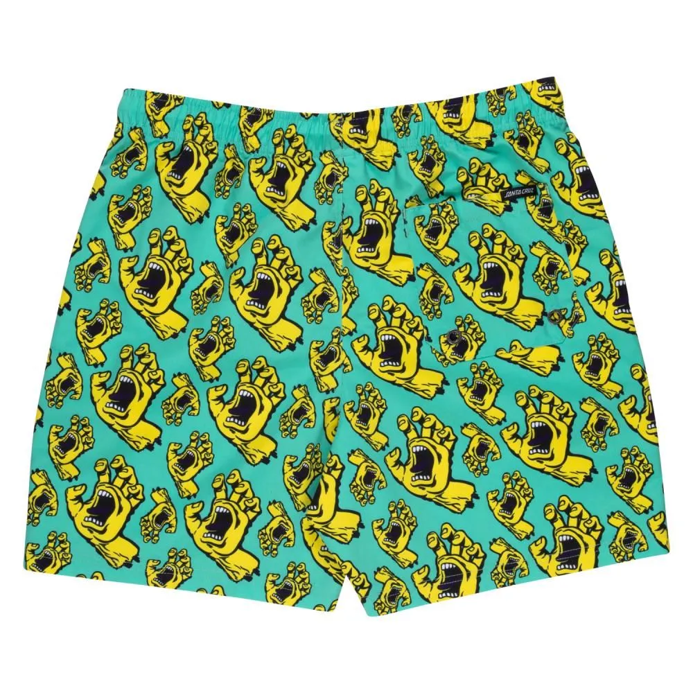Santa Cruz Swim Shorts Hands All Over Swim Short - Turquoise