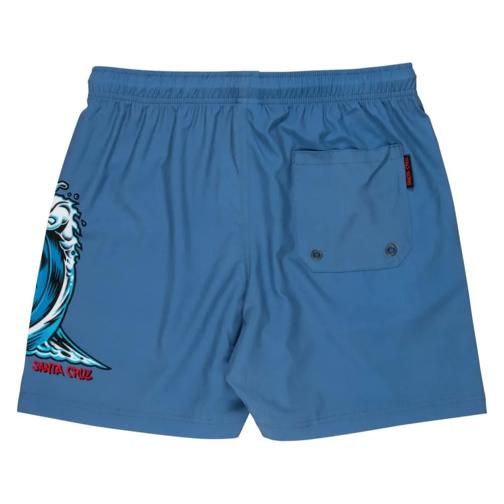 Santa Cruz Swim Shorts Screaming Wave Swim Short - Dusty Blue