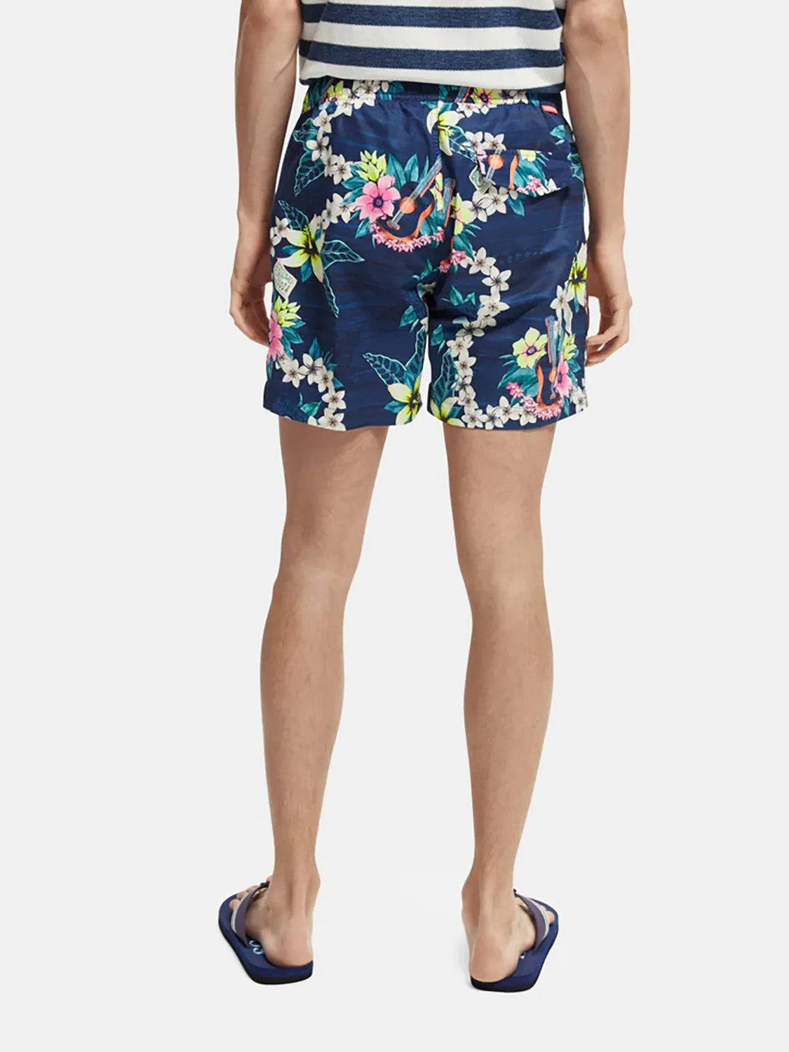 SAS HAWAIIAN PRINT SWIM SHORT