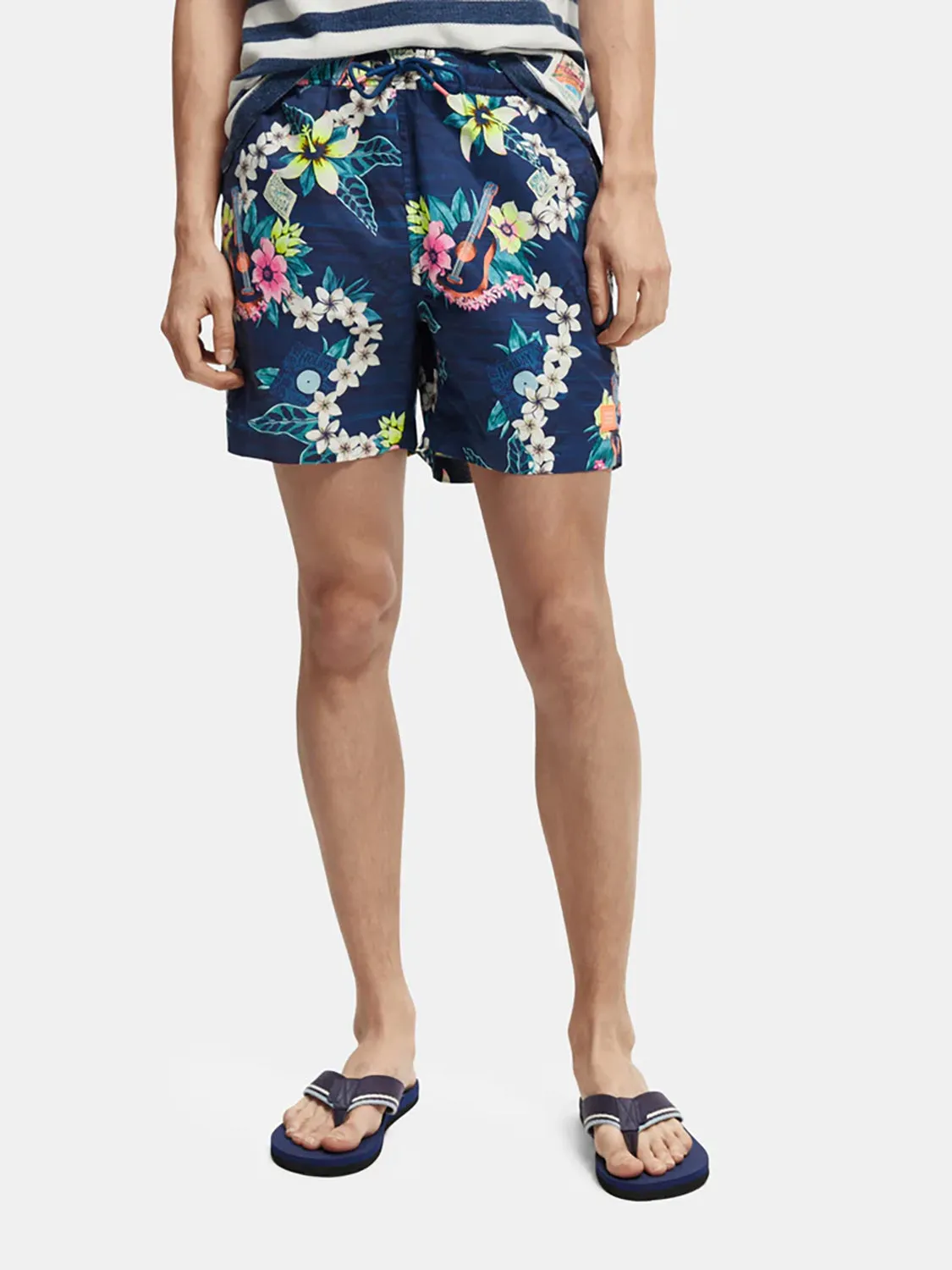 SAS HAWAIIAN PRINT SWIM SHORT