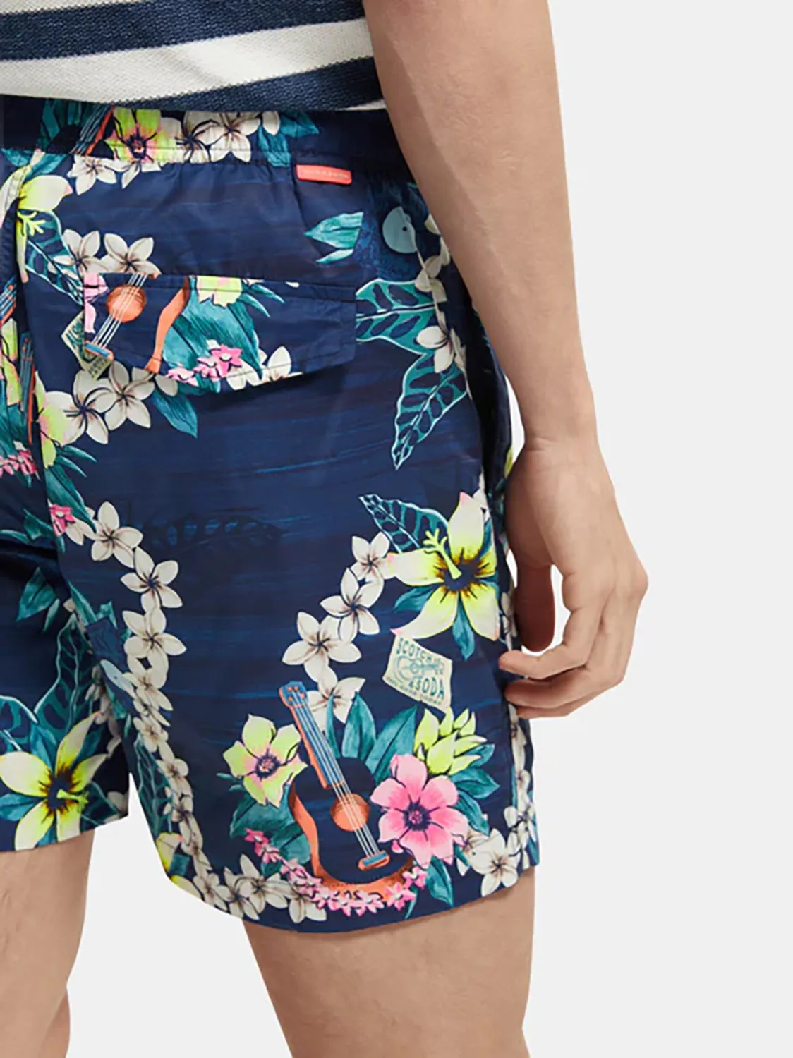SAS HAWAIIAN PRINT SWIM SHORT