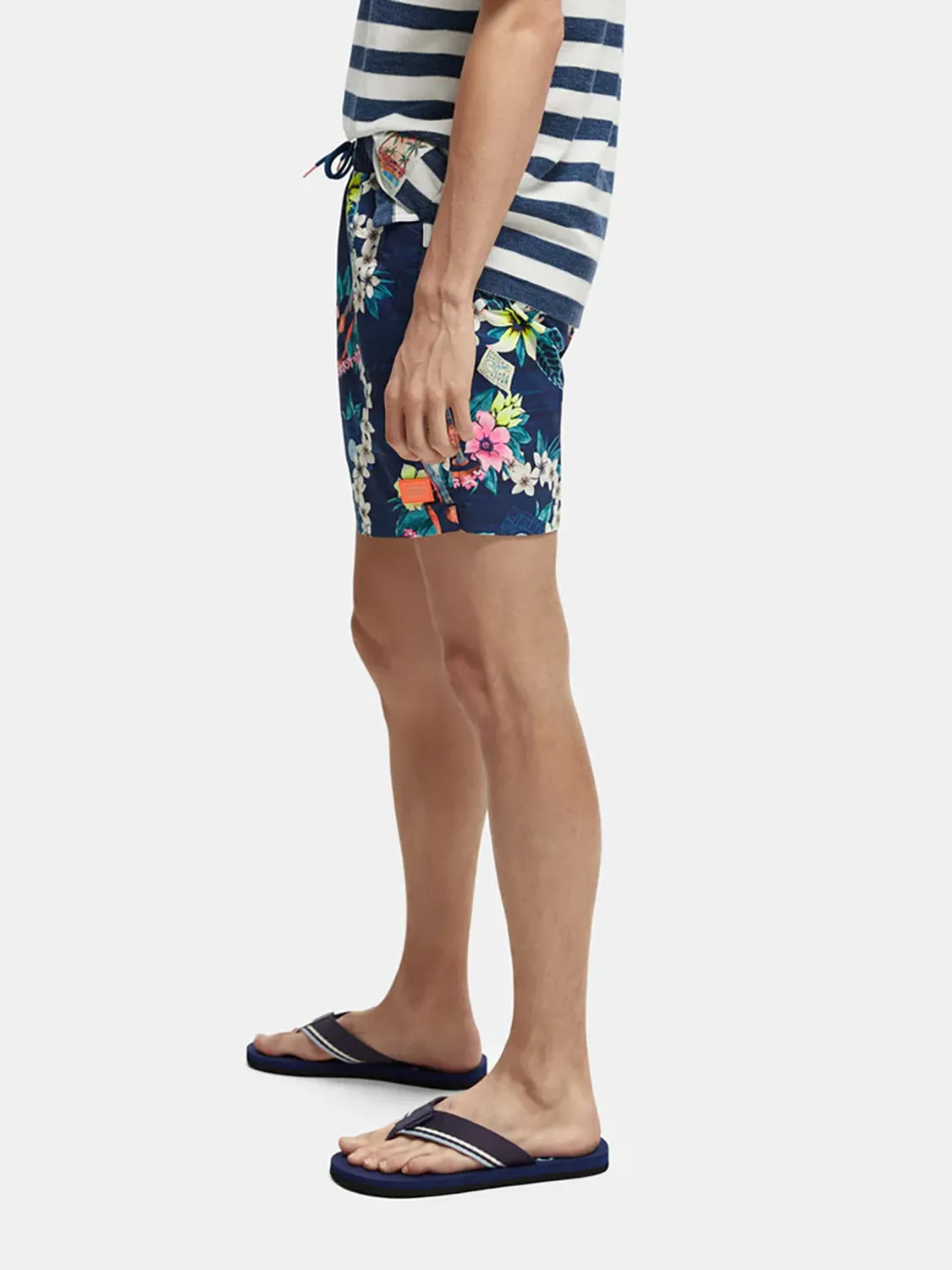 SAS HAWAIIAN PRINT SWIM SHORT