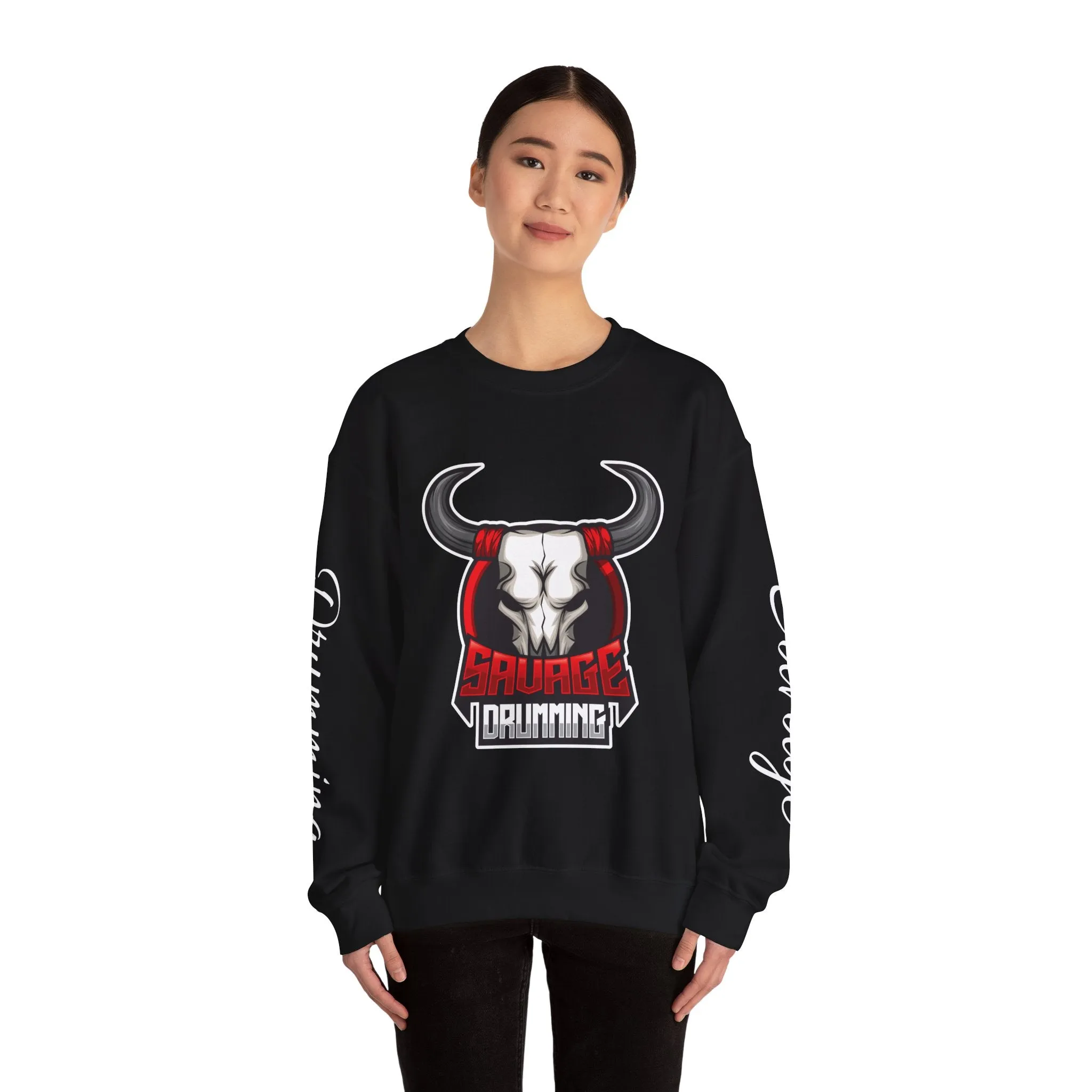 Savage Drumming  Crewneck Sweatshirt