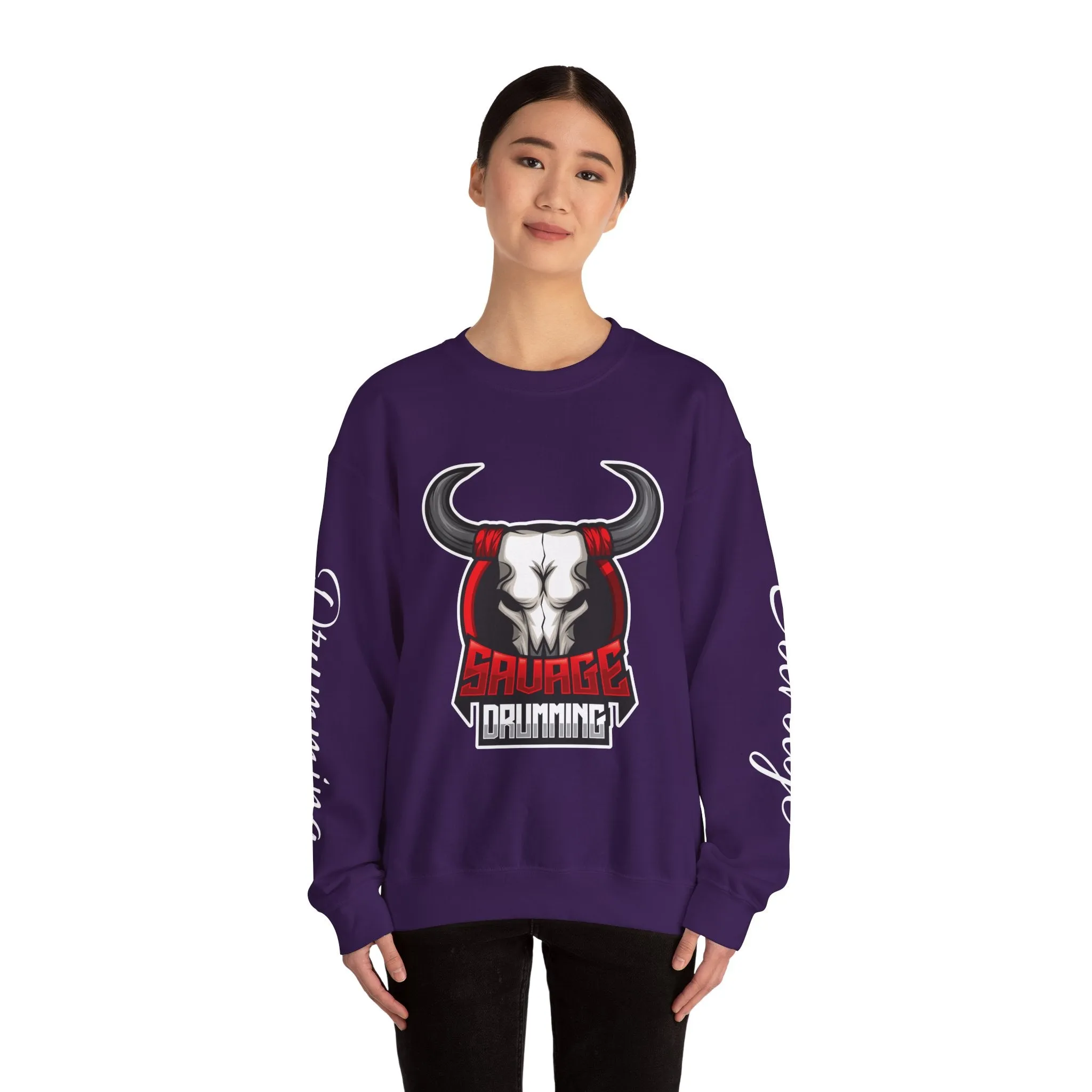 Savage Drumming  Crewneck Sweatshirt