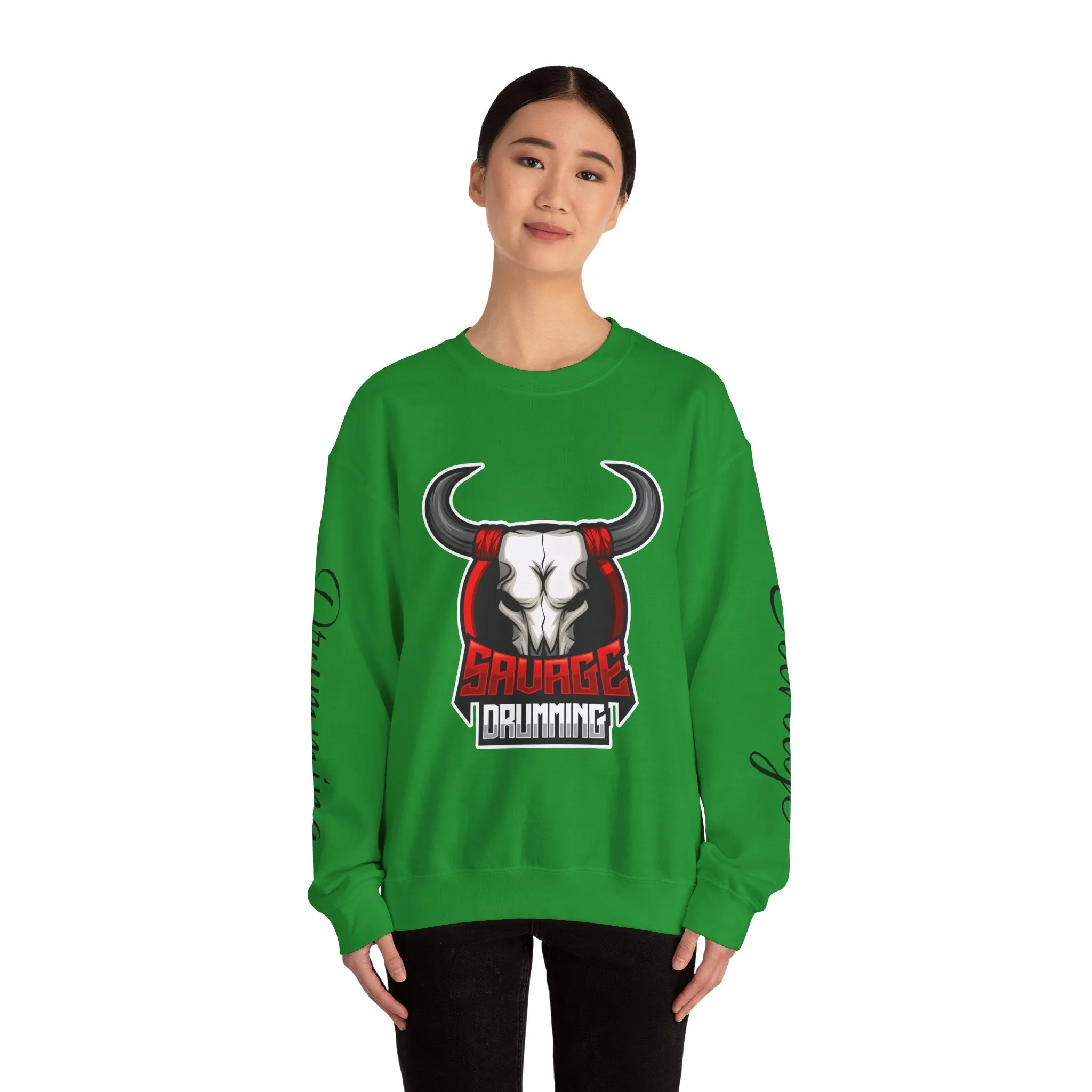 Savage Drumming  Crewneck Sweatshirt