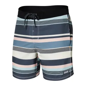 Saxx Mens Betawave 7" Swim Shorts -  Big Splash Rugby - Blue