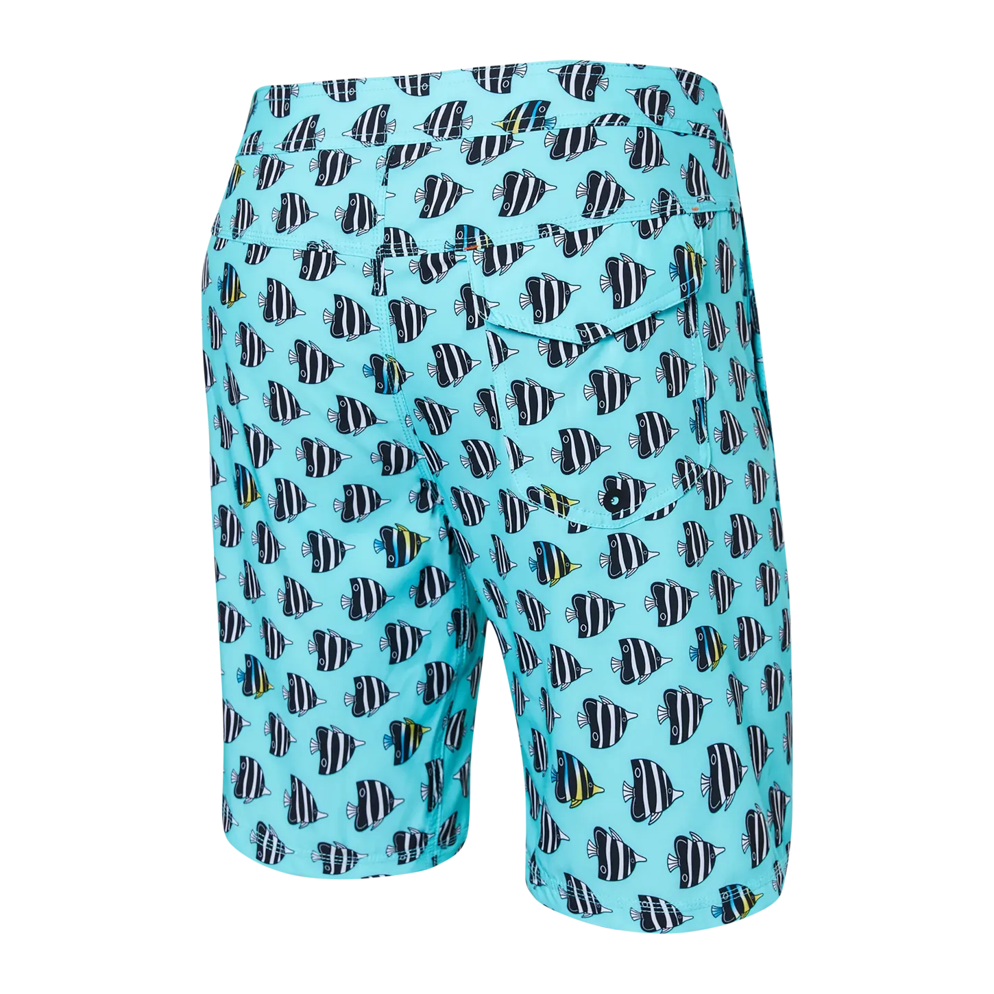 Saxx Mens Betawave 7" Swim Shorts - Fish Tank
