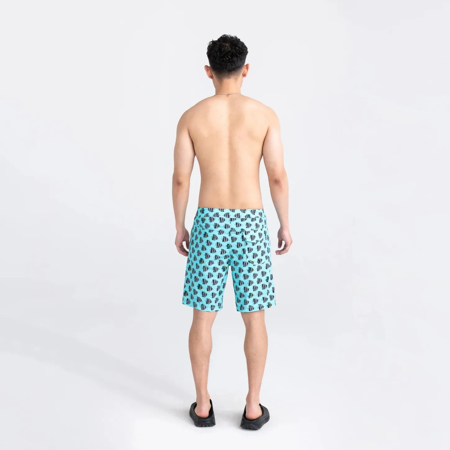 Saxx Mens Betawave 7" Swim Shorts - Fish Tank