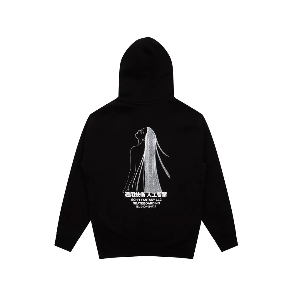 Sci-Fi Fantasy Spiritual Darkness Zip Hood Black