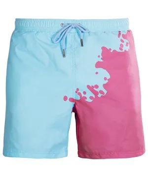 Sea'Sons - Cherry - Blue | Color changing swim shorts
