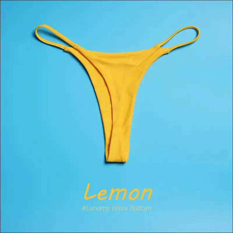 Sexy bikini sets g-string girls swimwear t-back bikini thong swim briefs women beachwear