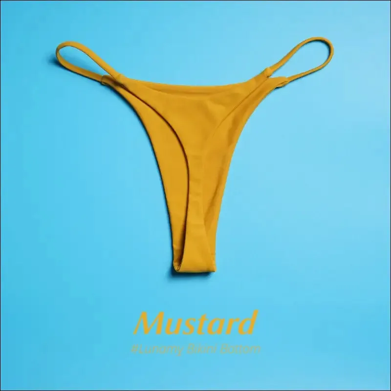 Sexy bikini sets g-string girls swimwear t-back bikini thong swim briefs women beachwear
