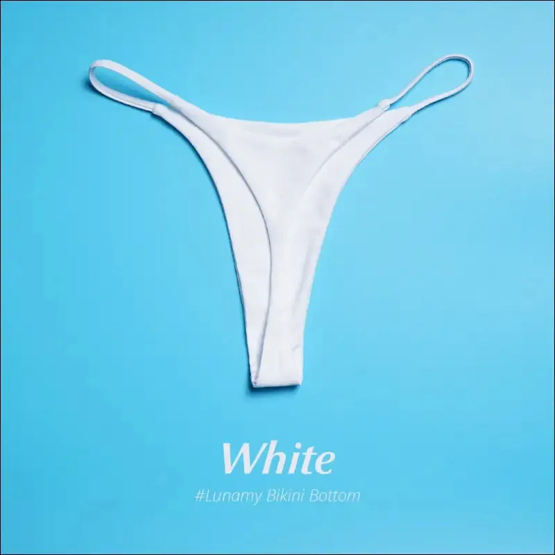 Sexy bikini sets g-string girls swimwear t-back bikini thong swim briefs women beachwear