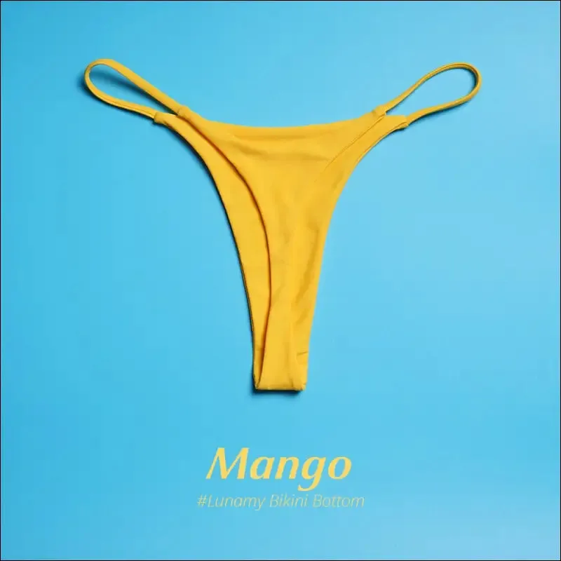 Sexy bikini sets g-string girls swimwear t-back bikini thong swim briefs women beachwear