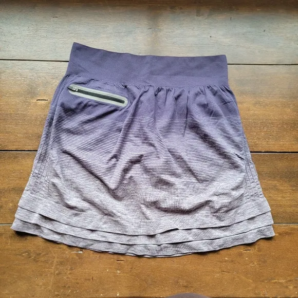 Smartwool Seamless Skort sz L Purple Ombre Hiking Outdoors Camping