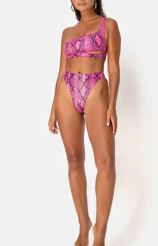 Snake Skin High Waist Ledra Bikini Set