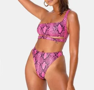 Snake Skin High Waist Ledra Bikini Set