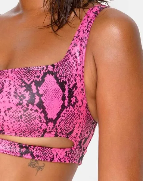 Snake Skin High Waist Ledra Bikini Set
