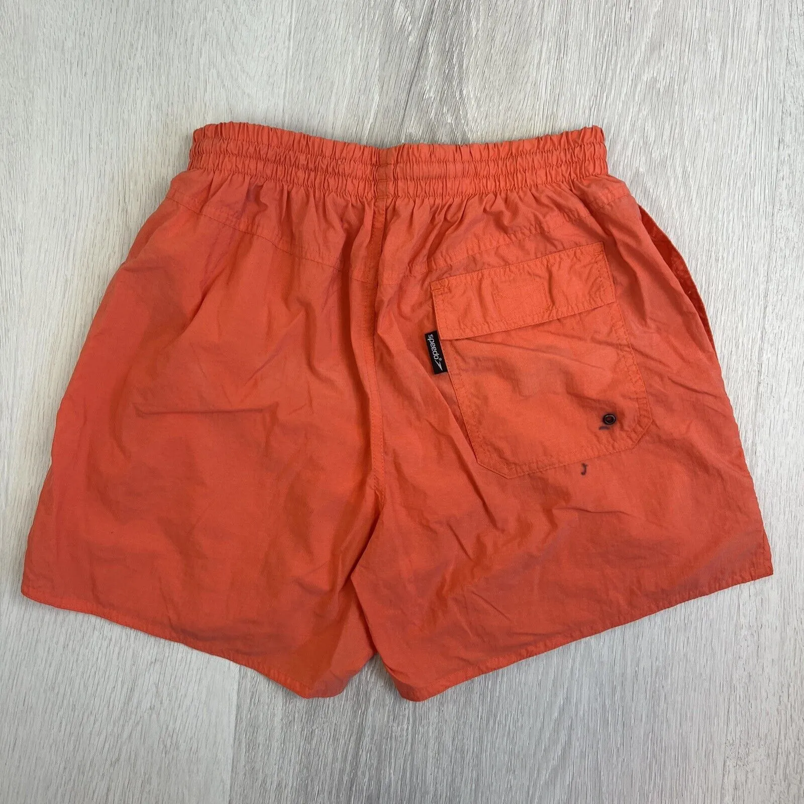 Speedo Mens Orange Boardies Swimmers Swim Shorts Size Medium