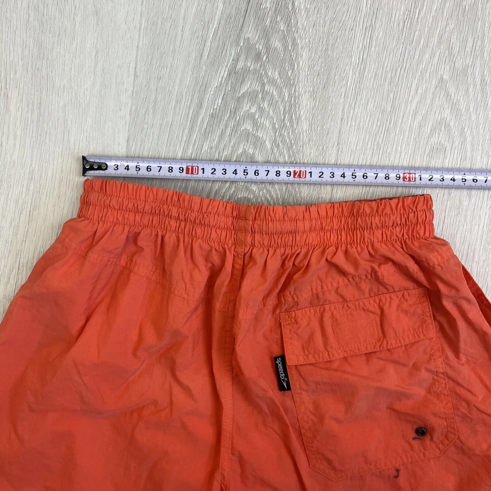 Speedo Mens Orange Boardies Swimmers Swim Shorts Size Medium