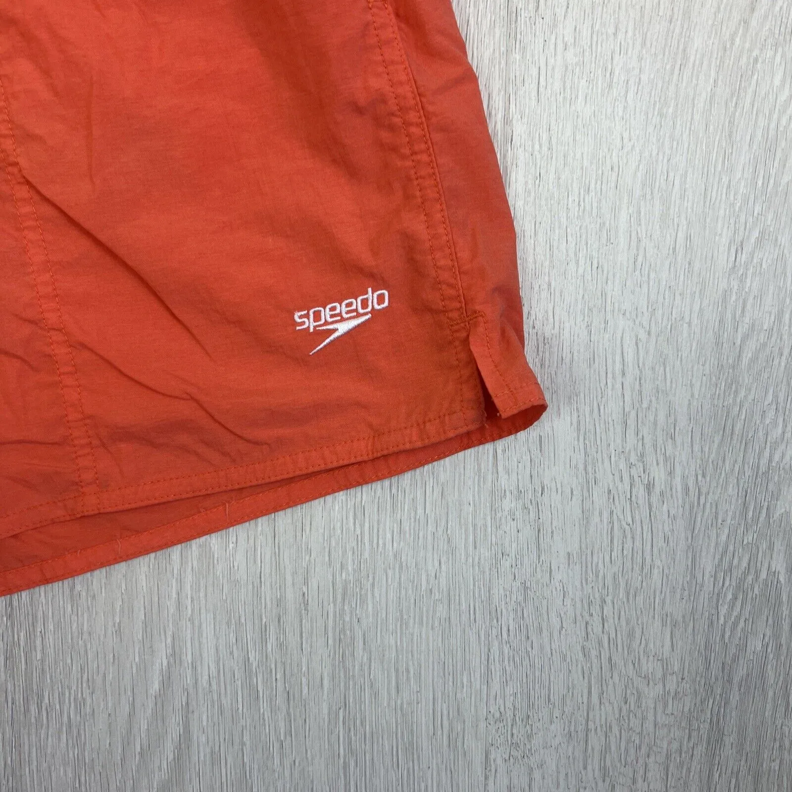 Speedo Mens Orange Boardies Swimmers Swim Shorts Size Medium
