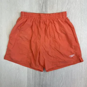 Speedo Mens Orange Boardies Swimmers Swim Shorts Size Medium