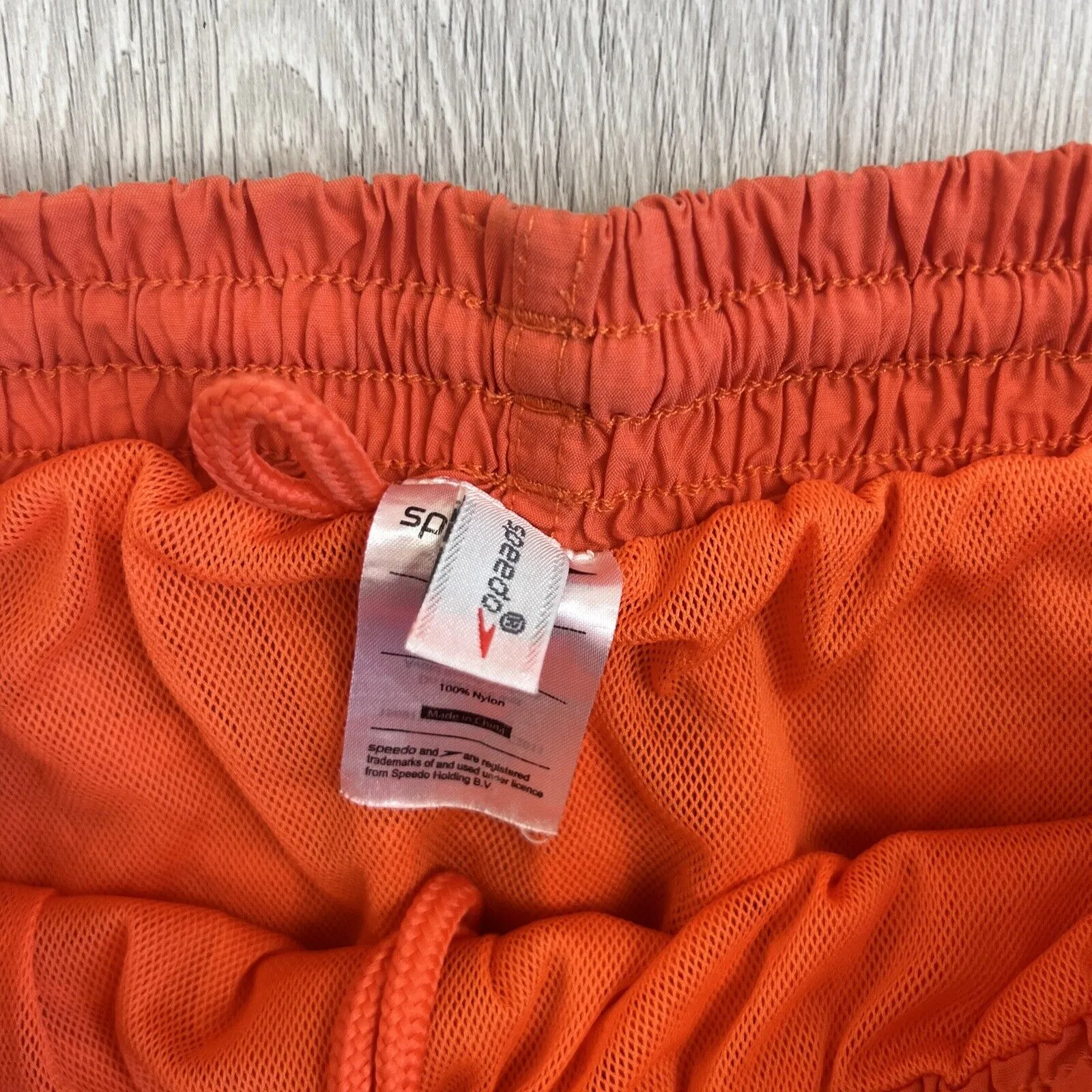 Speedo Mens Orange Boardies Swimmers Swim Shorts Size Medium