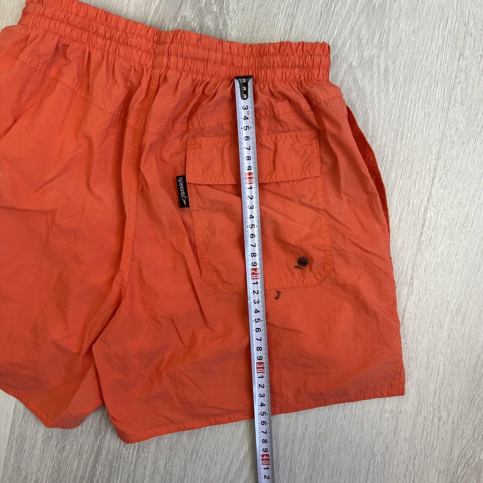 Speedo Mens Orange Boardies Swimmers Swim Shorts Size Medium