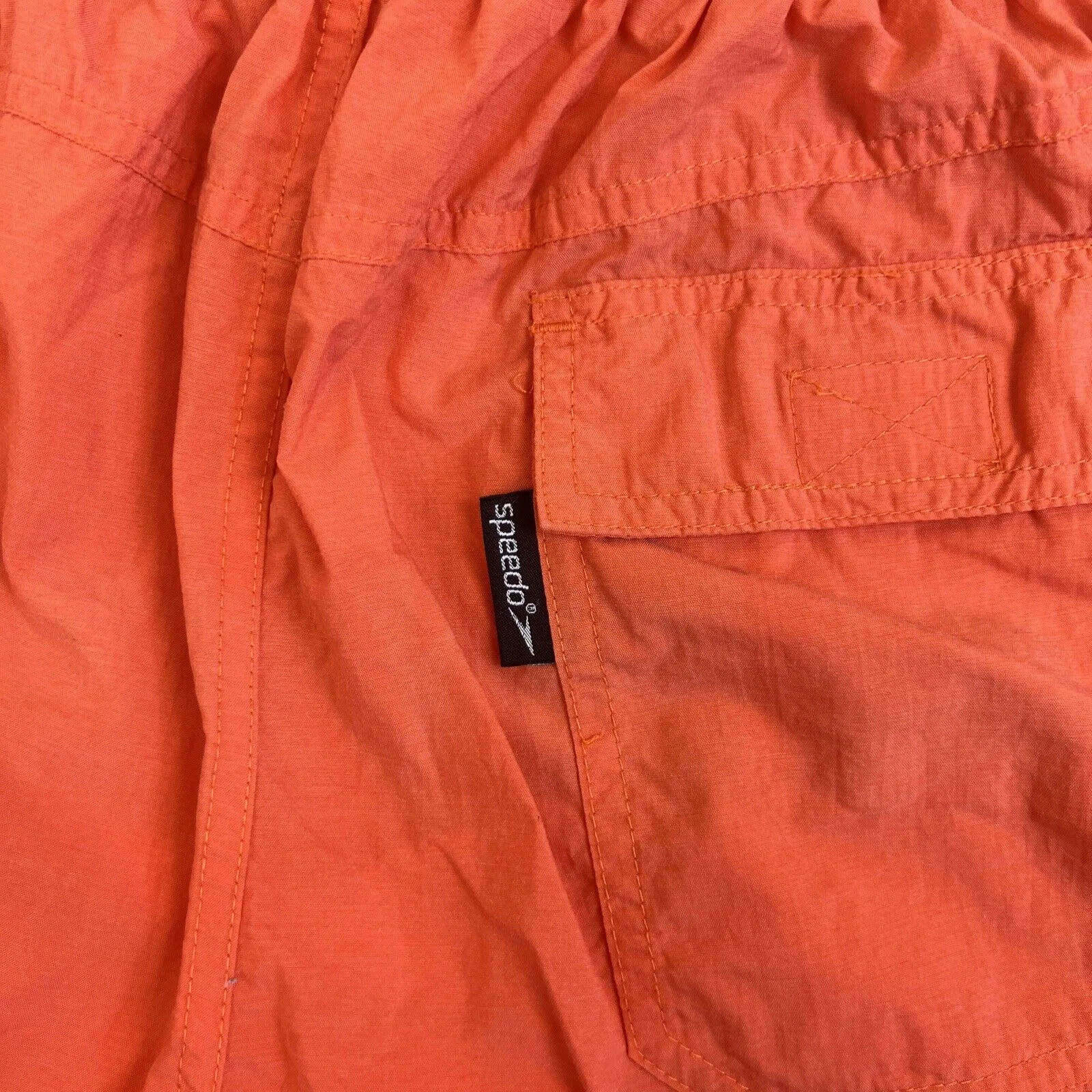Speedo Mens Orange Boardies Swimmers Swim Shorts Size Medium
