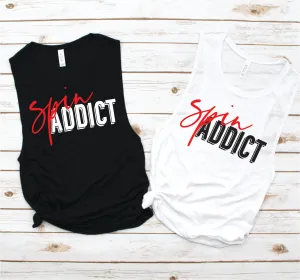 Spin Addict Muscle Tank - Fitness Tees by Hustle and Soul Clothing