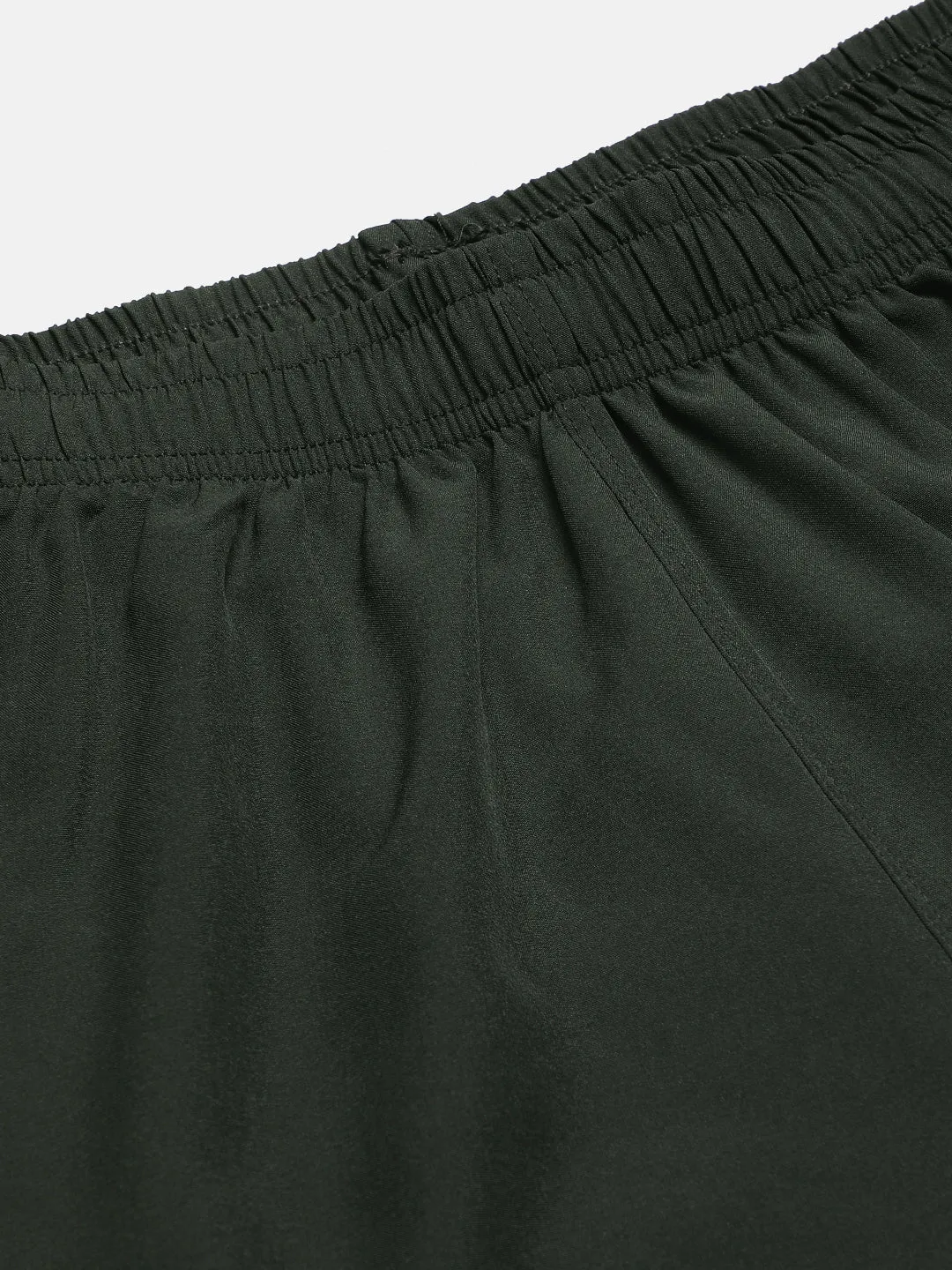 Sport Sun Solid Men NS Lycra Olive Running Shorts