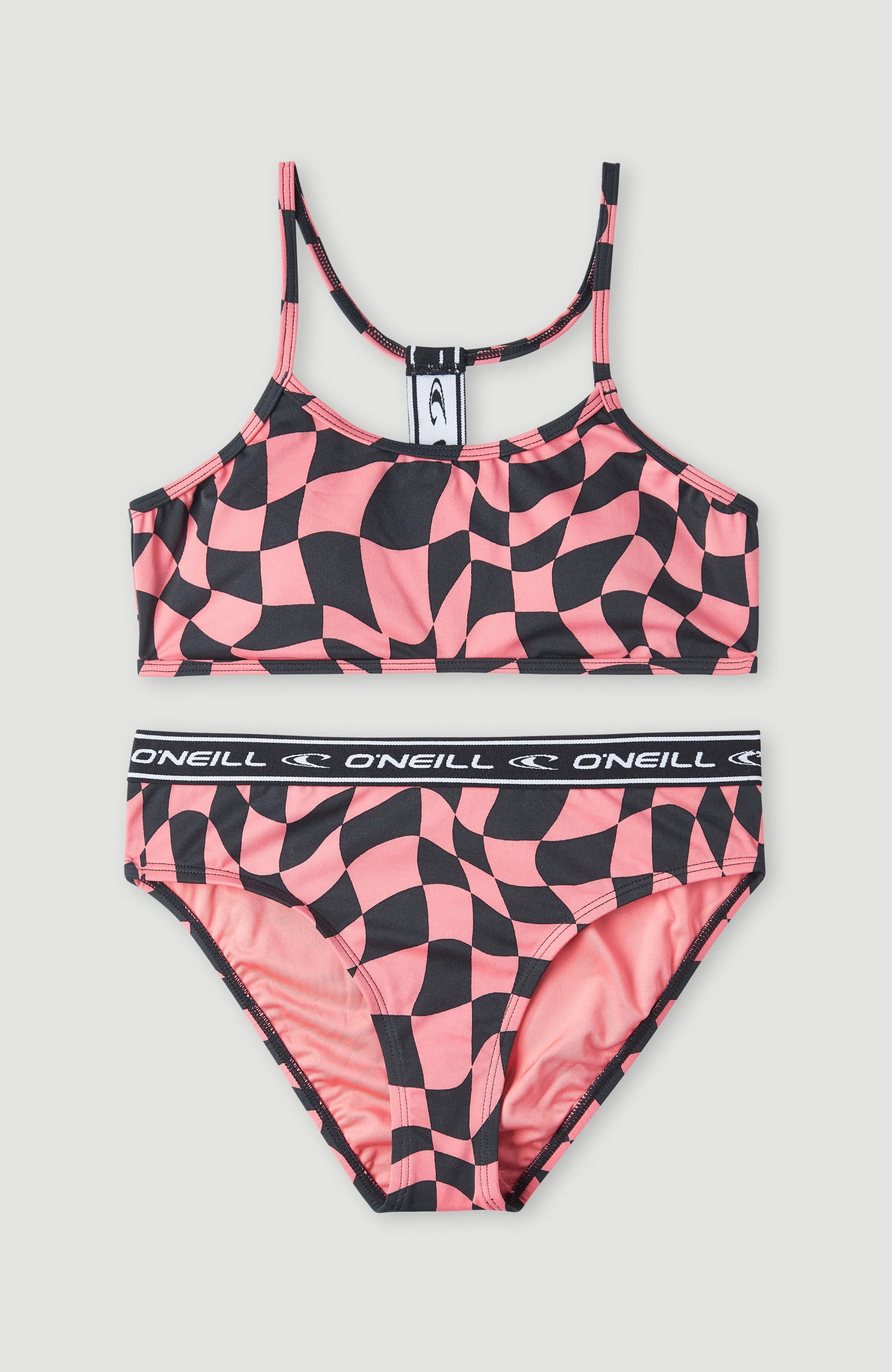 Sportclub Active Bralette Bikini Set | Pink Checkboard