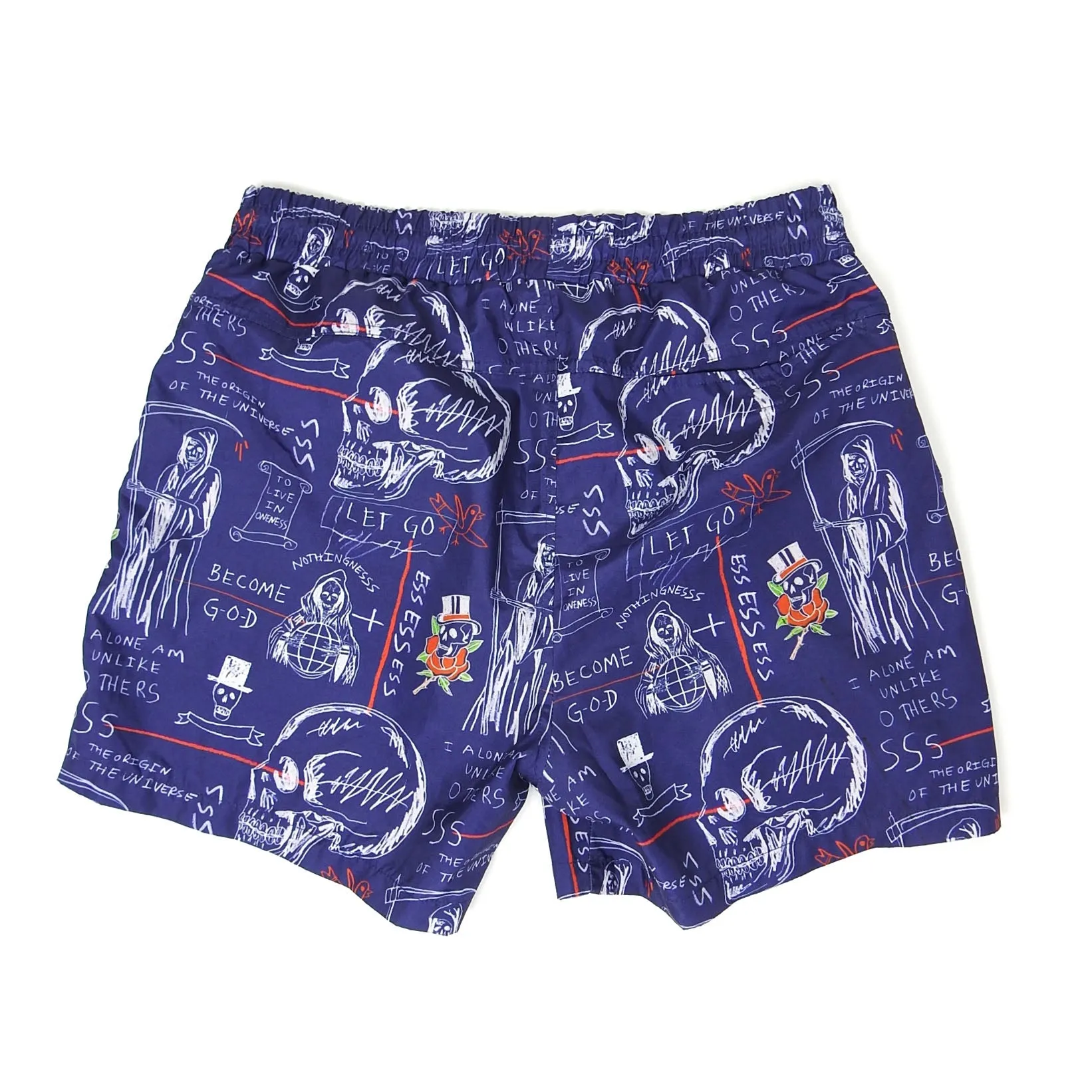 SSS World Corp Graphic Swim Shorts Size Large