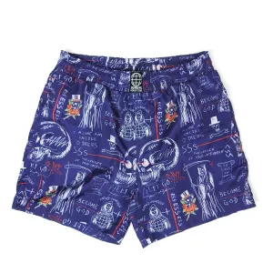 SSS World Corp Graphic Swim Shorts Size Large