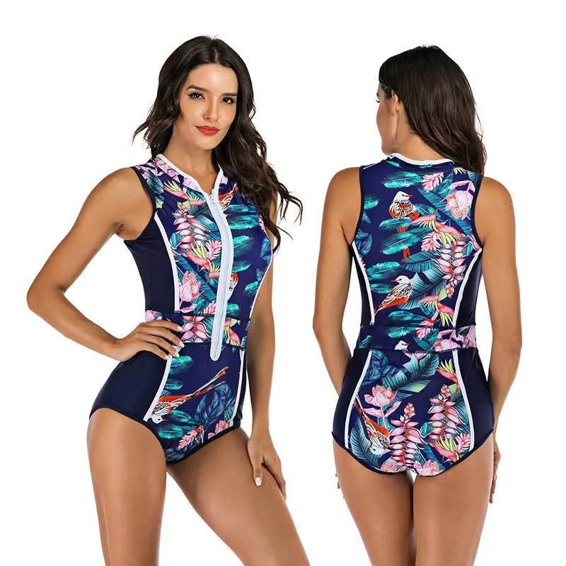 Summer Splash One-Piece Sleeveless Women's Swimsuit