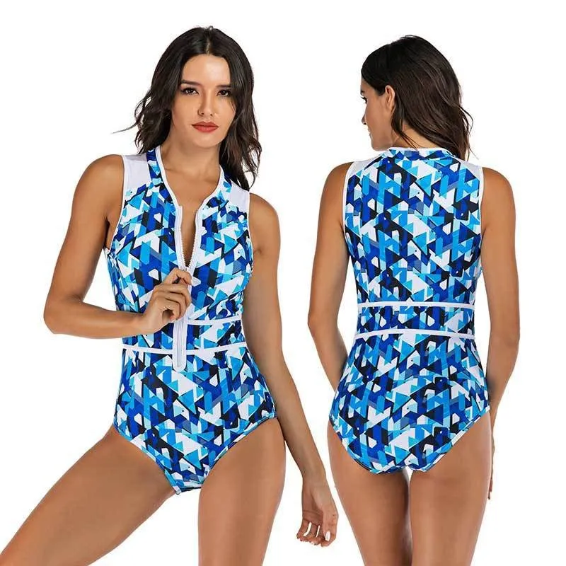 Summer Splash One-Piece Sleeveless Women's Swimsuit