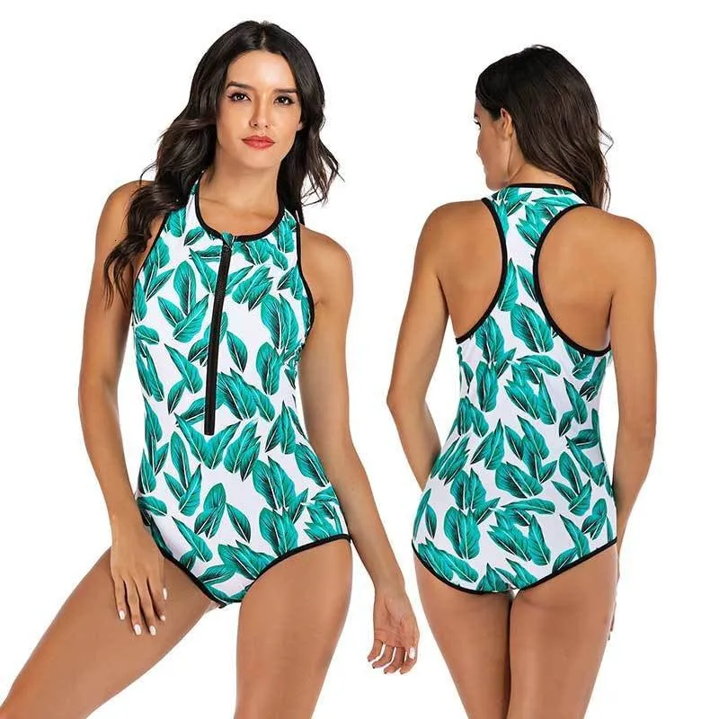 Summer Splash One-Piece Sleeveless Women's Swimsuit