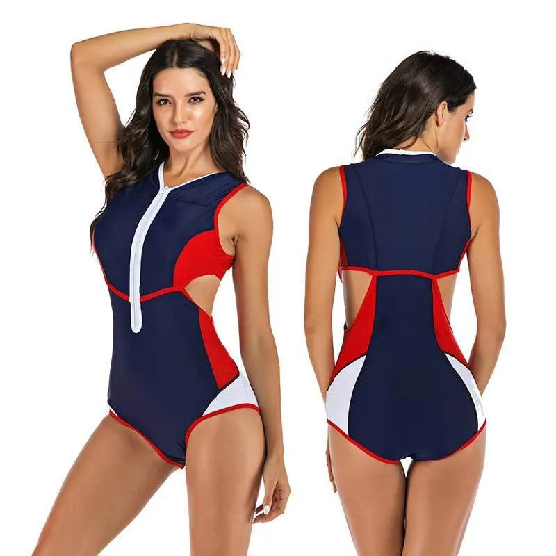 Summer Splash One-Piece Sleeveless Women's Swimsuit