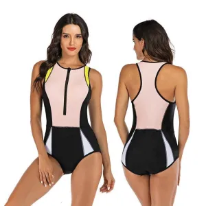 Summer Splash One-Piece Sleeveless Women's Swimsuit