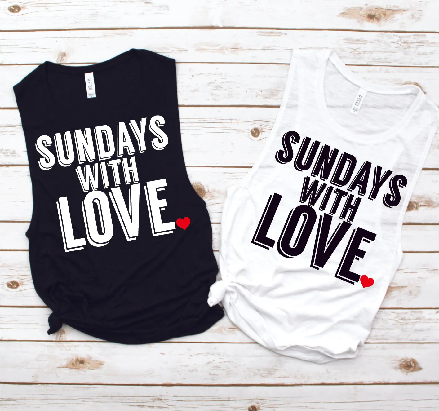Sundays with Love Spin Muscle Tank - Fitness Tees by Hustle and Soul Clothing