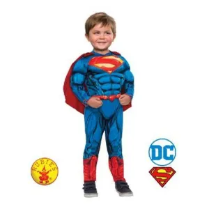 Superman Muscle Chest Costume Size Toddler