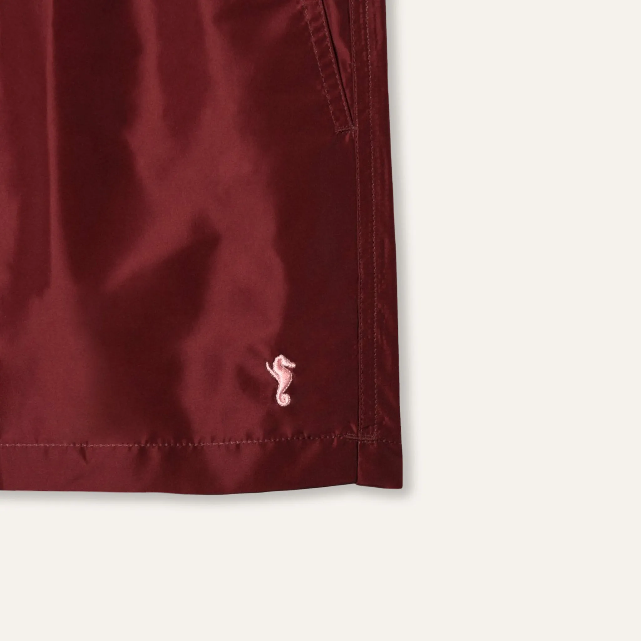 Swim Shorts Long Burgundy